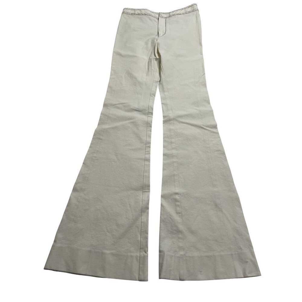 Derek Lam 10 Crosby Flare Jeans in Ivory